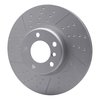 Dynamic Friction Co GEOSPEC Coated Rotor - Dimpled and Slotted, Geospec Coated, Front 644-31108
